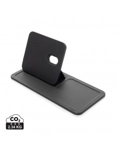 Swiss Peak 3 i 1 RCS genanvendt PU trådløs oplader bakke