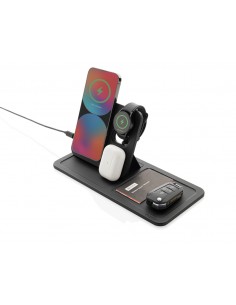 Swiss Peak 3 i 1 RCS genanvendt PU trådløs oplader bakke 2