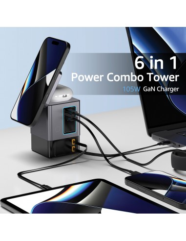 Urban Vitamin Sacramento 105W GAN oplader med udtrækkelige k