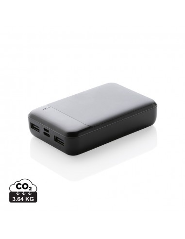 10.000 mAh powerbank i RCS standard genanvendt plast
