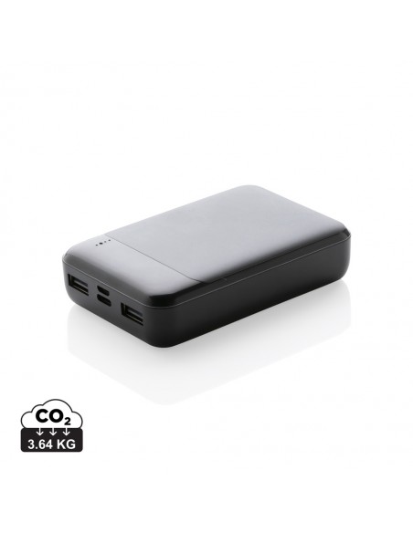 10.000 mAh powerbank i RCS standard genanvendt plast
