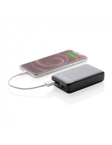 10.000 mAh powerbank i RCS standard genanvendt plast