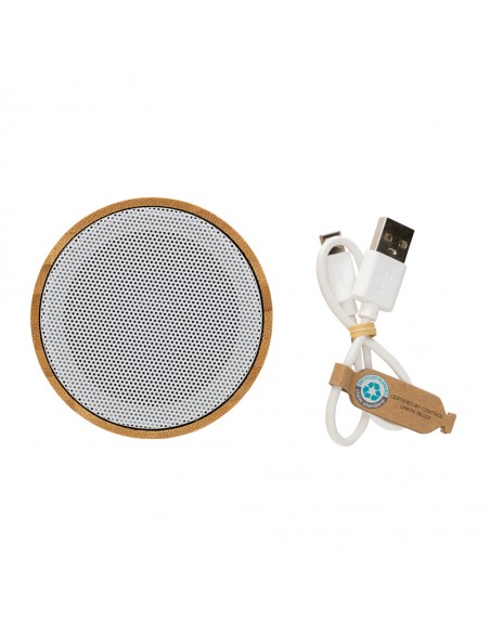 3W trådløs højttaler i bambus og RCS ABS