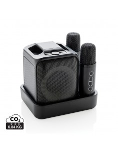 Singvibe RCS karaokesæt af genanvendt plast med dobbeltmikro