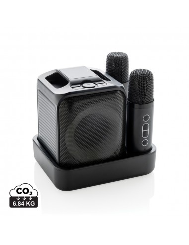 Singvibe RCS karaokesæt af genanvendt plast med dobbeltmikro