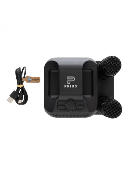 Singvibe RCS karaokesæt af genanvendt plast med dobbeltmikro