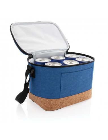 To tonet køletaske med kork detalje