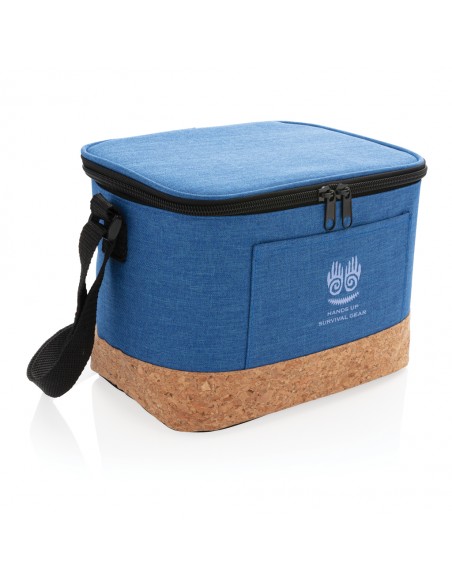 To tonet køletaske med kork detalje