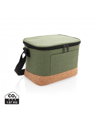 To tonet køletaske med kork detalje