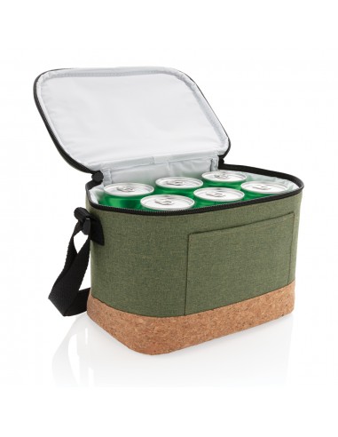To tonet køletaske med kork detalje