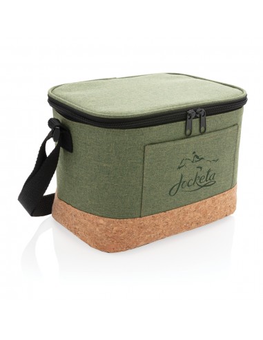 To tonet køletaske med kork detalje