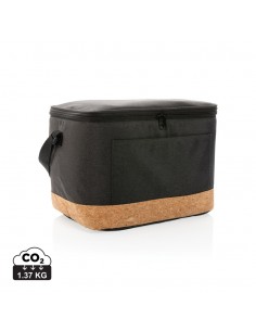 Impact AWARE™ XL RPET two-tone køletaske med kork detaljer