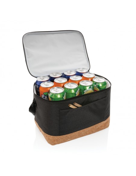 Impact AWARE™ XL RPET two-tone køletaske med kork detaljer