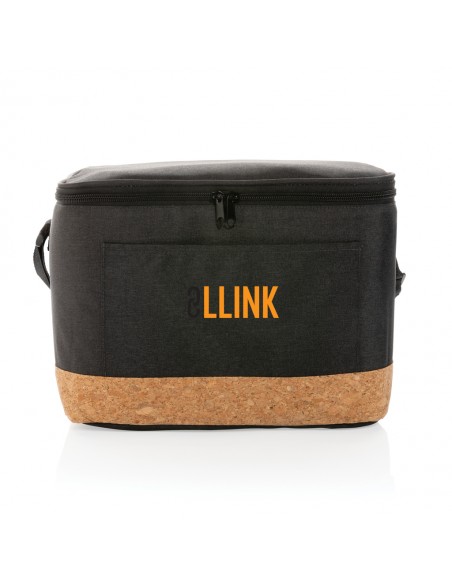 Impact AWARE™ XL RPET two-tone køletaske med kork detaljer