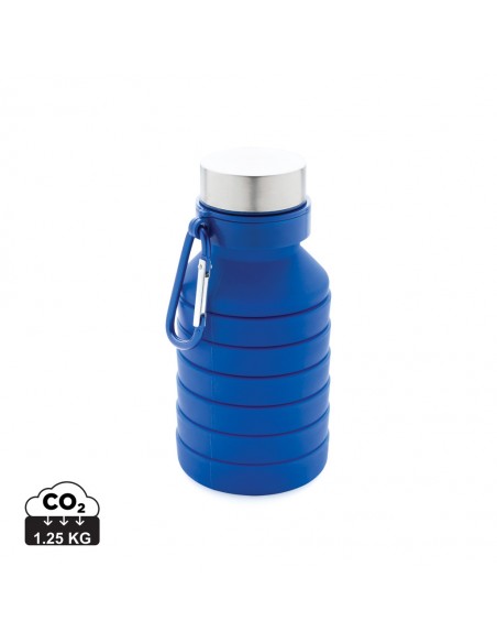 Leakproof sammenfoldelig silikone flaske med låg