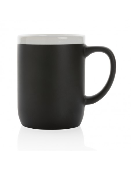 Keramisk krus med hvid kant 300ml.