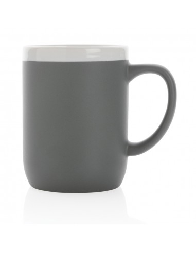 Keramisk krus med hvid kant 300ml.