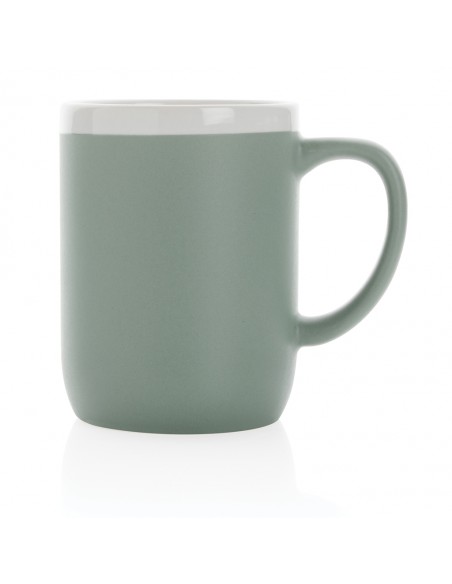 Keramisk krus med hvid kant 300ml.