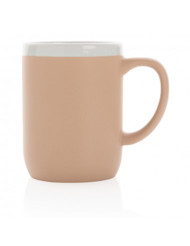 Keramisk krus med hvid kant 300ml.