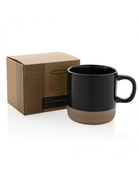 Glaseret keramisk krus 360ml