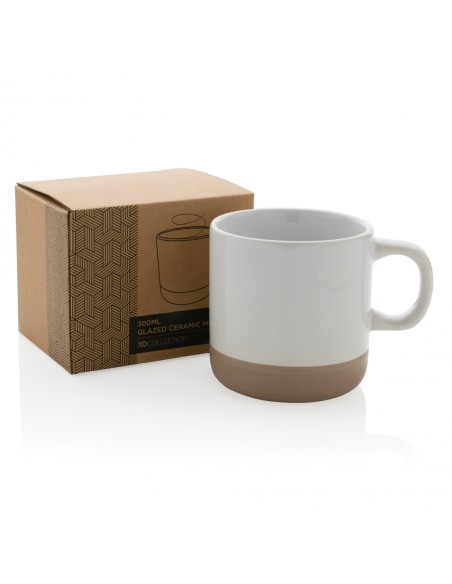 Glaseret keramisk krus 360ml