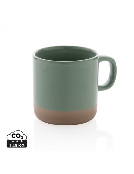 Glaseret keramisk krus 360ml