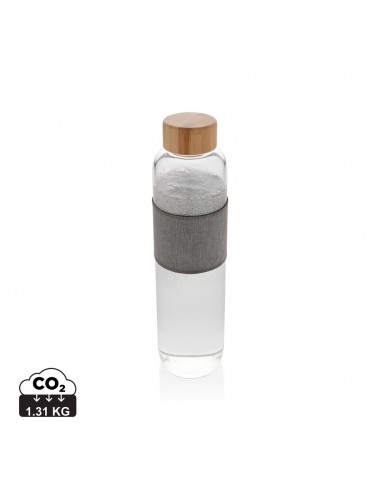 Impact Borsilikatglas  glas flaske med bambus låg