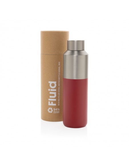 Fluid RCS certificeret 600ML vandflaske af genanvendt stål