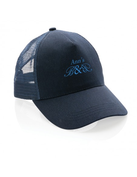 Impact AWARE™ børstet rcotton, 5 panel trucker cap 190gr
