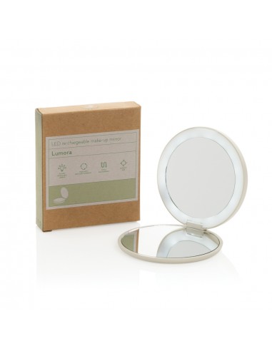Lumora RCS genopladeligt LED makeupspejl af genanvendt plast