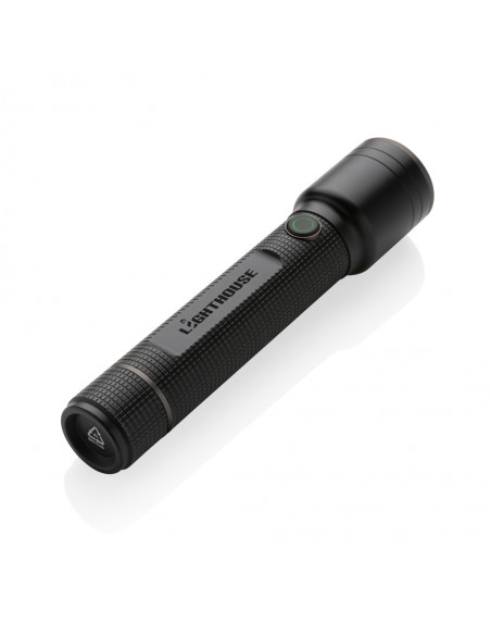 Gear X stor lommelygte i RCS genanvendt aluminium USB oplade