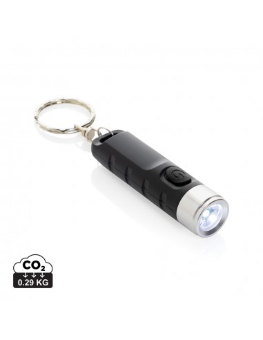 Globix RCS genanvendt plast USB genopladelig nøgleringslygte