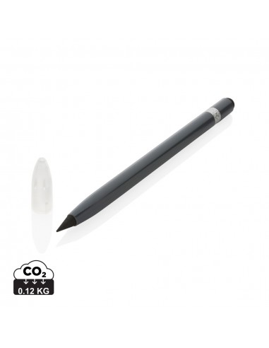 Aluminium blækfri pen med viskelæder