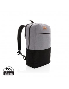 Moderne 15.6" USB & RFID laptop taske, PVC fri.