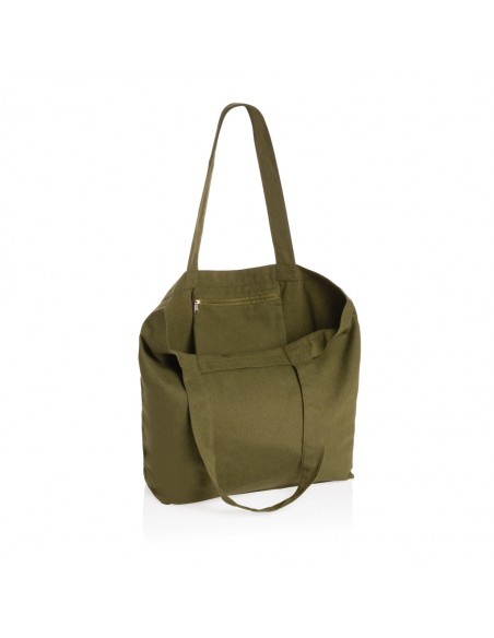 Impact Aware™ 240 gsm rcanvas shopper m/lomme ufarvet