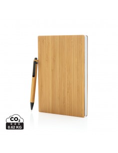 A5 Bambus notesbog & pennesæt
