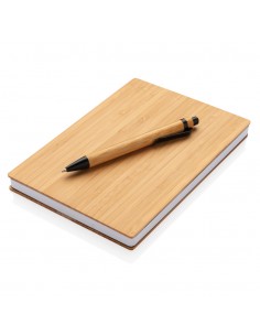 A5 Bambus notesbog & pennesæt 2