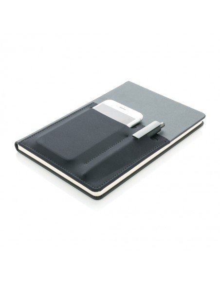 A5 luksus notesbog med telefonlomme