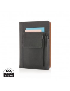 Notesbog med telefonlomme