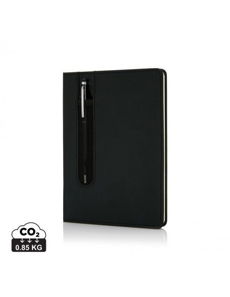 Standard hardcover PU A5 notesbog med stylus pen