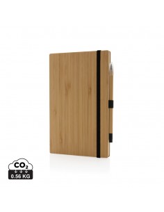 Bambus notesbog og evigheds blyant sæt