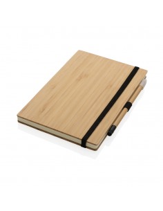 Bambus notesbog og evigheds blyant sæt 2