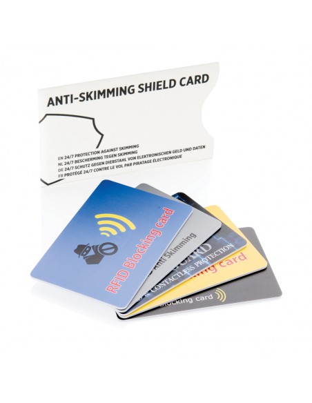 Anti skimming RFID kort med aktiv chip