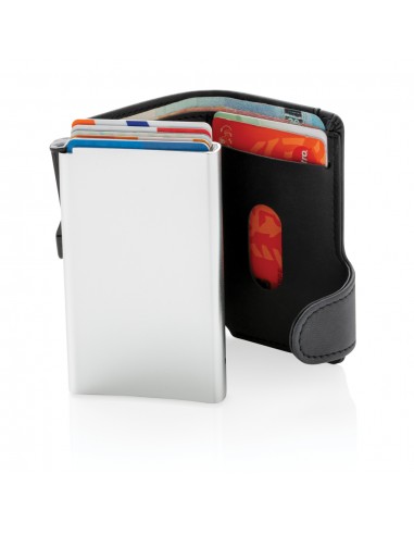 Standard aluminiums RFID kortholder med PU pung