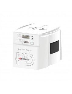 SKROSS World Travel Adapter MUV 65W PD med USB C kabel 2