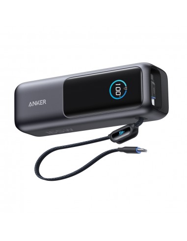 Anker Power Bank 25.000 mAh 165 W, intern udtrækkeligt kabel