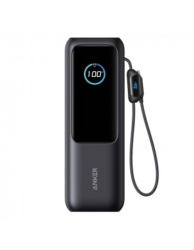 Anker Power Bank 25.000 mAh 165 W, intern udtrækkeligt kabel