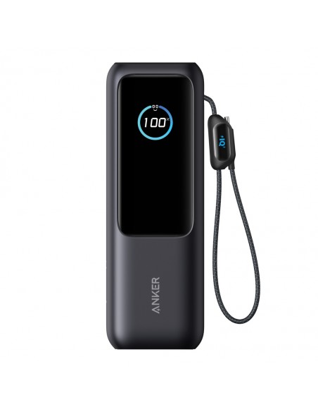 Anker Power Bank 25.000 mAh 165 W, intern udtrækkeligt kabel