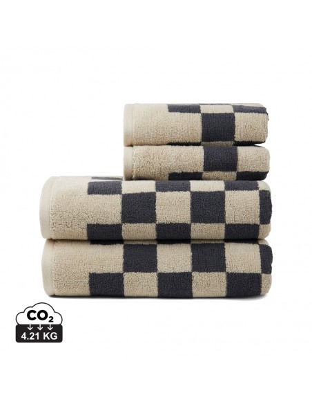 VINGA Elba OCS håndklæde i økologisk bomuld, sæt med 4 dele