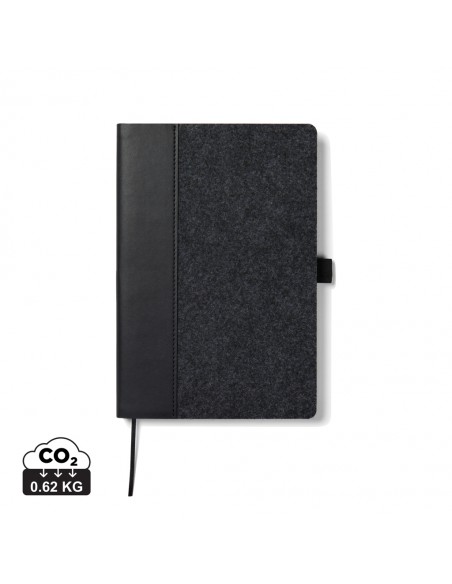 VINGA Albon GRS notesbog i genanvendt filt